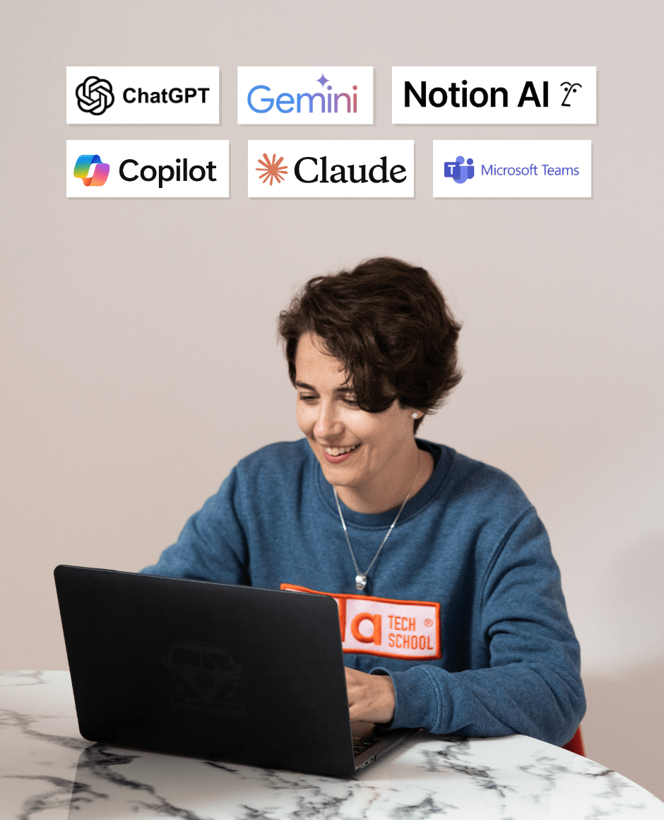 une personne se formant aux outils IA